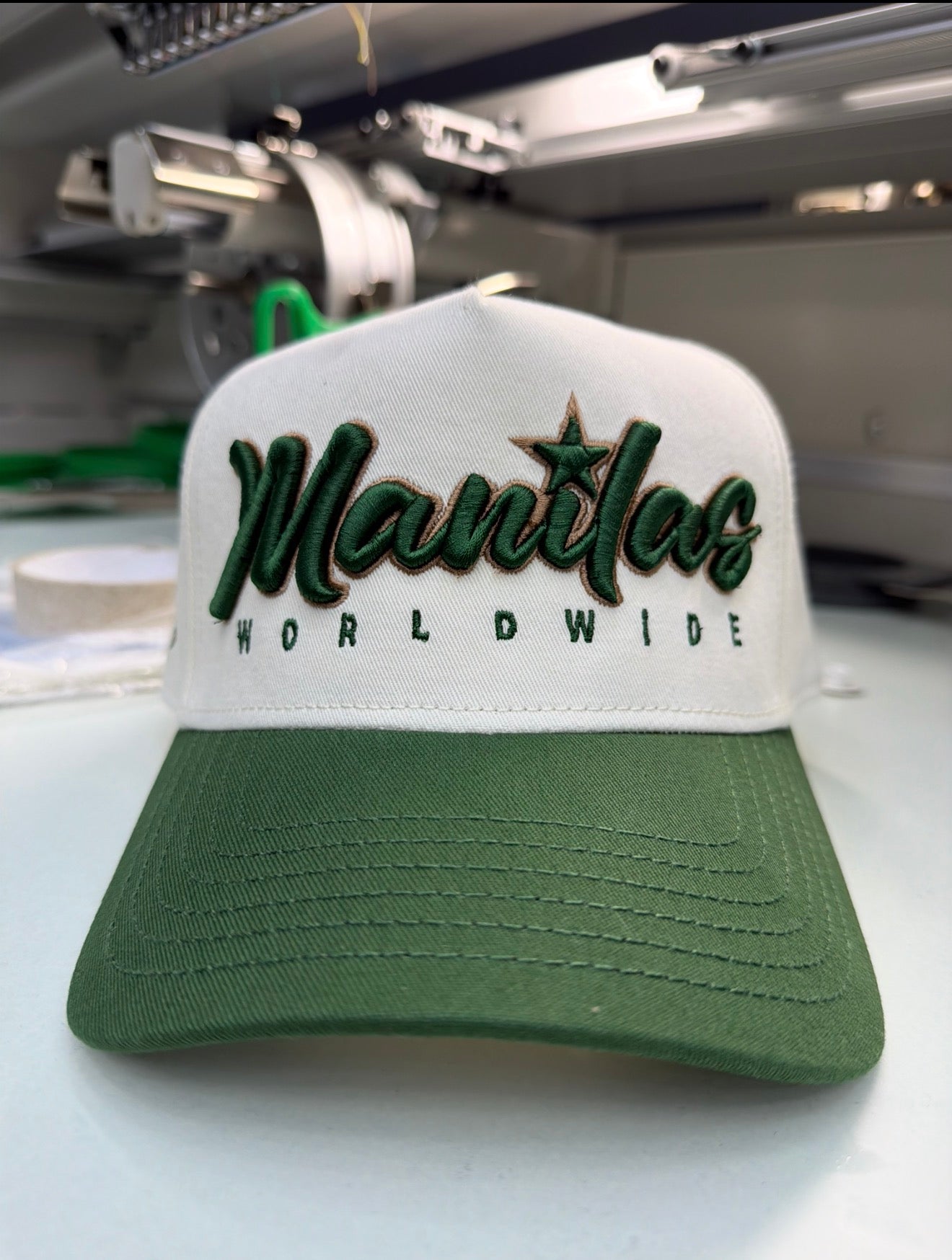 Manilas Script Snapback pine/natural